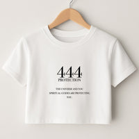 444 - Angel Numbers Crop Top