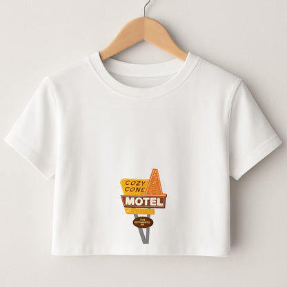 Cozy Cone Motel - Cars Crop Top