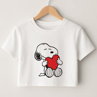 Snoopy - Valentine's Day Crop Top