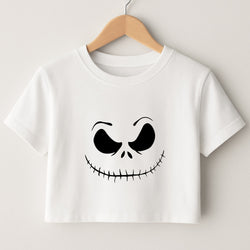 Pink Jack Skeleton Crop Top