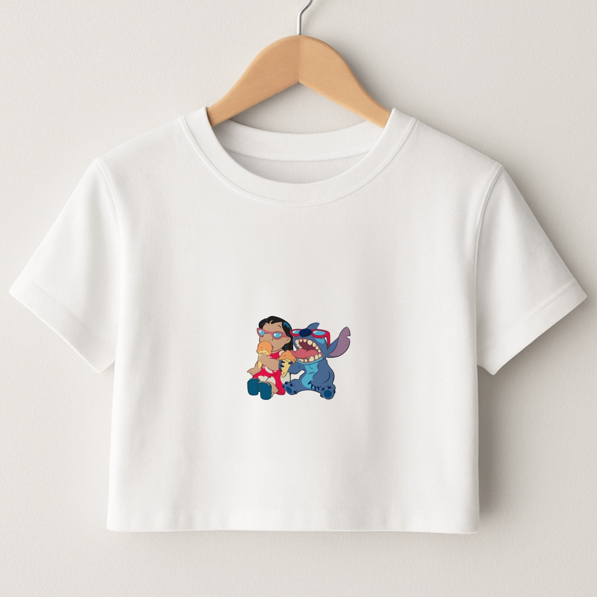 Ice Cream Alien Blue Crop Top