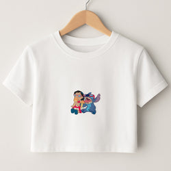 Ice Cream Alien Blue Crop Top