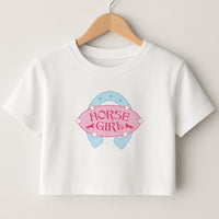 Horse Girl - Horses Crop Top