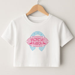 Horse Girl - Horses Crop Top