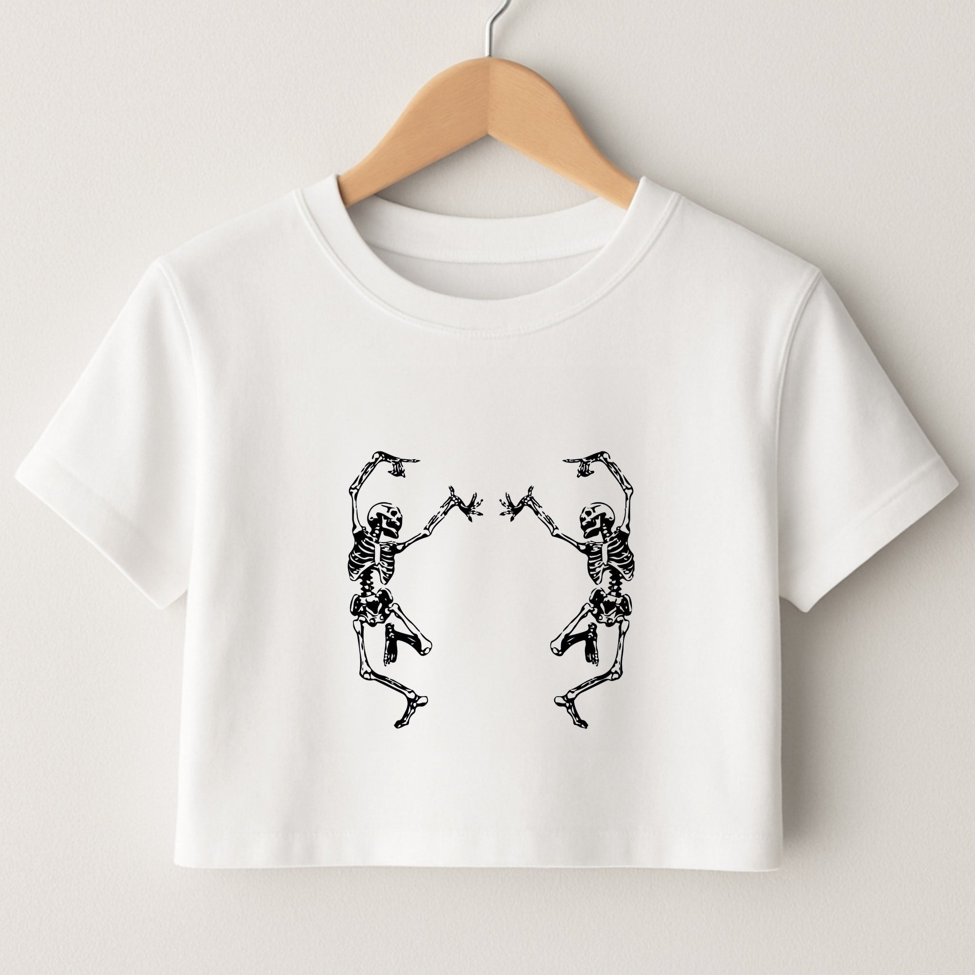 Dancing Skeletons - Halloween Crop Top