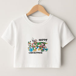 Fairytale Happy Christmas Crop Top