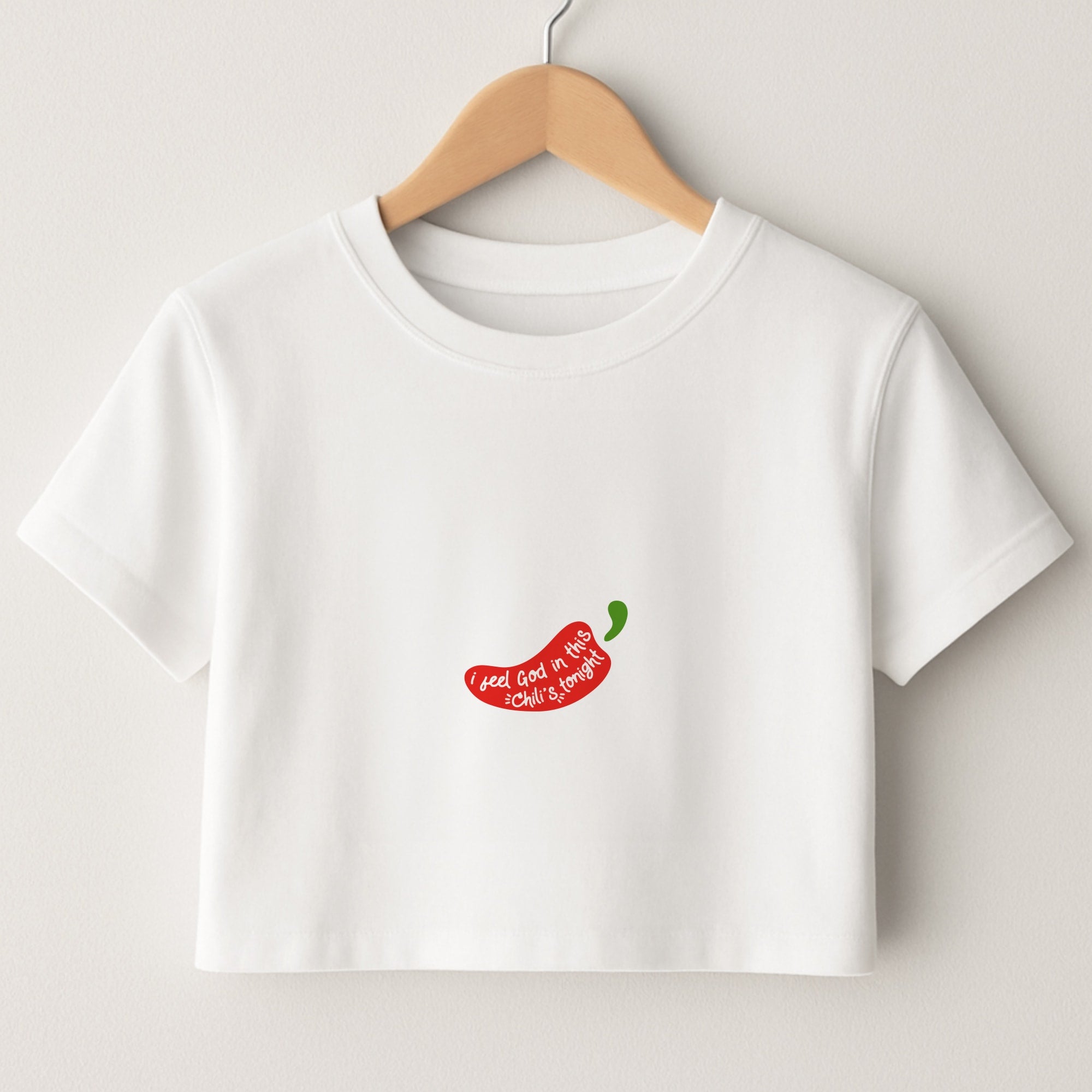 I Feel God In This Chilli's Tonight Crop Top