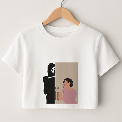 Tara And Ghostface - Scream Crop Top