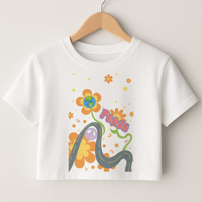 Peace - Cars Crop Top