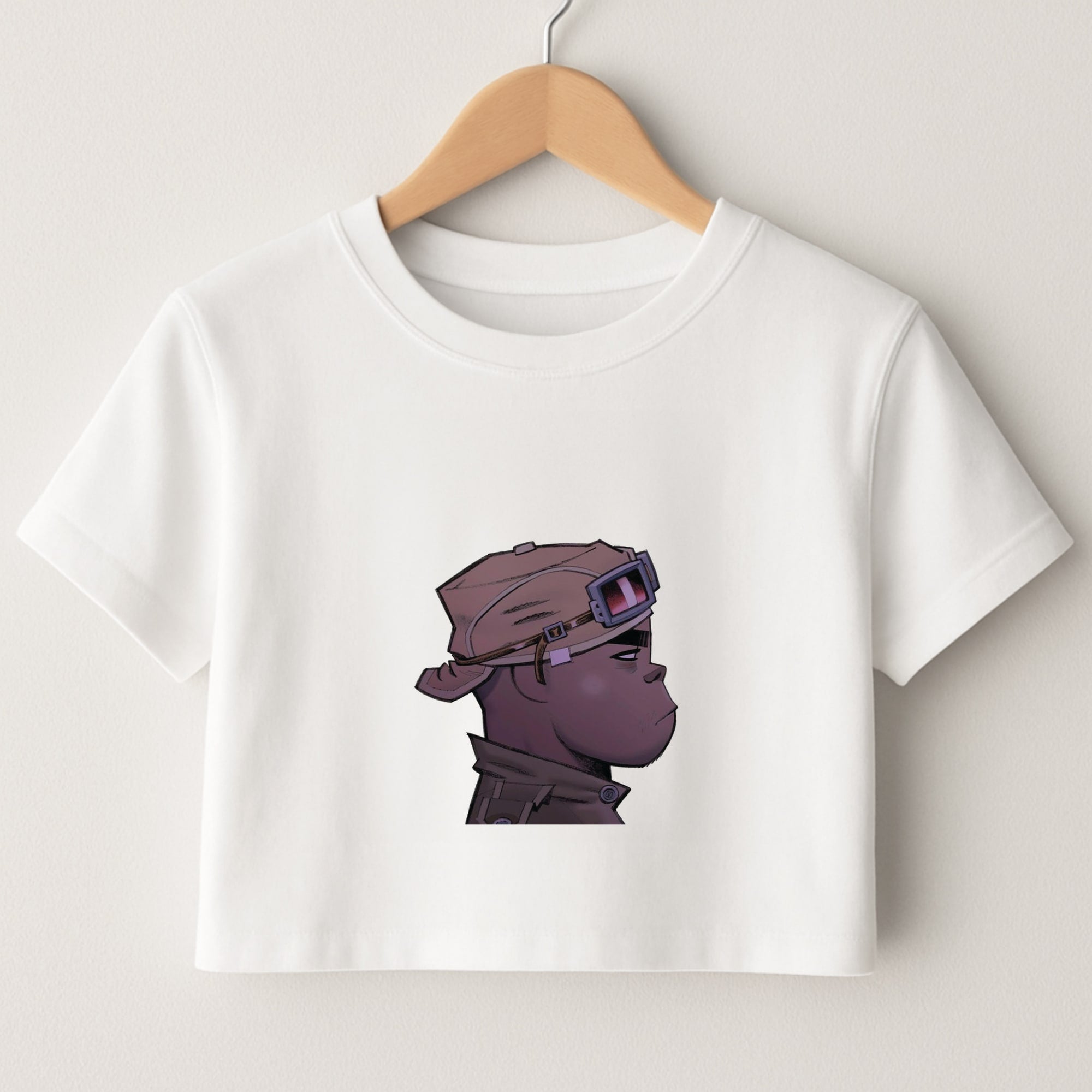 Purple 2d Crop Top
