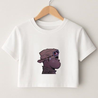 Purple 2d Crop Top