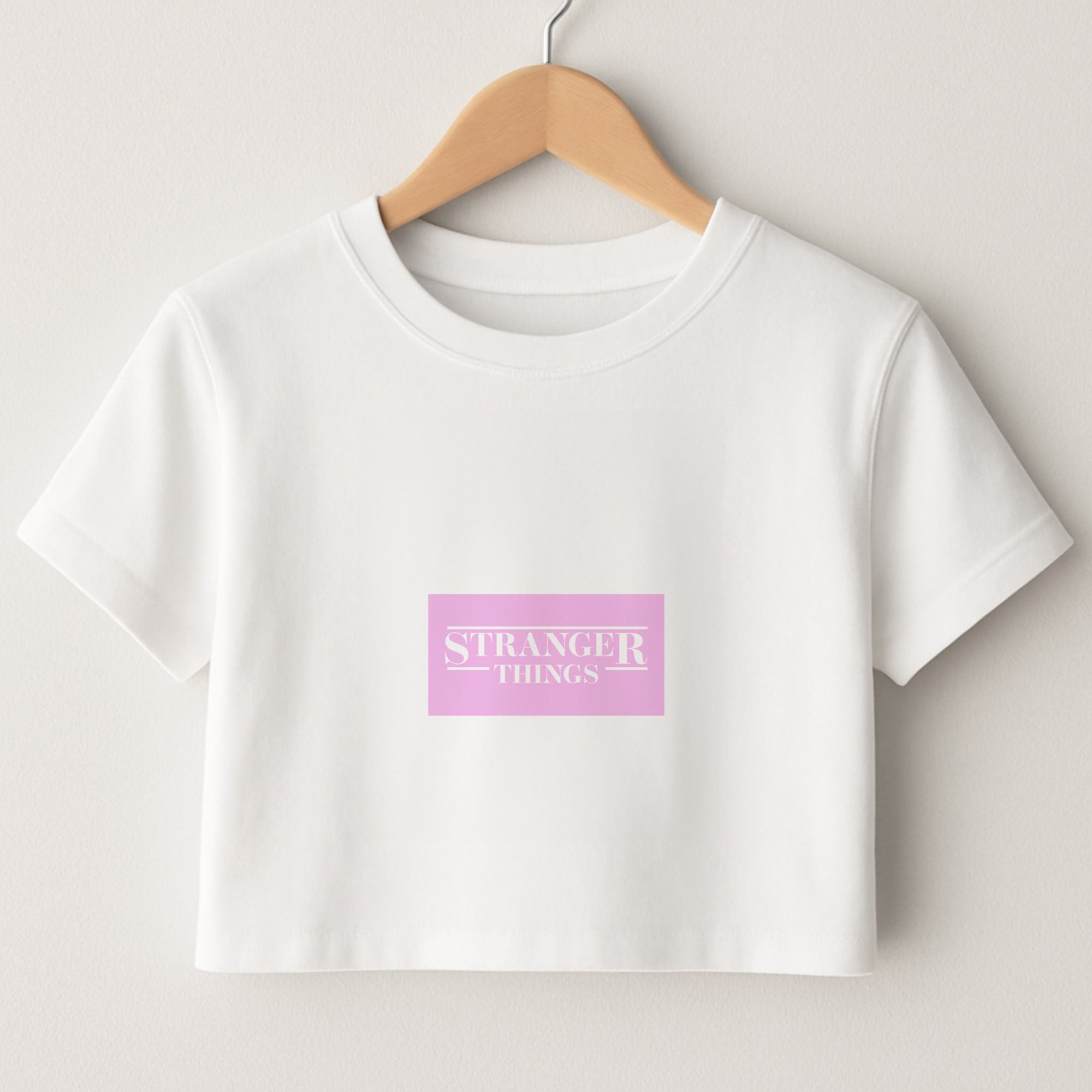 Pink Galaxy Stranger Crop Top