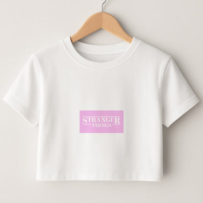 Pink Galaxy Stranger Crop Top