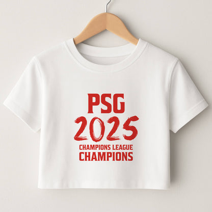Champion League Winners 25 PSG Crop Top