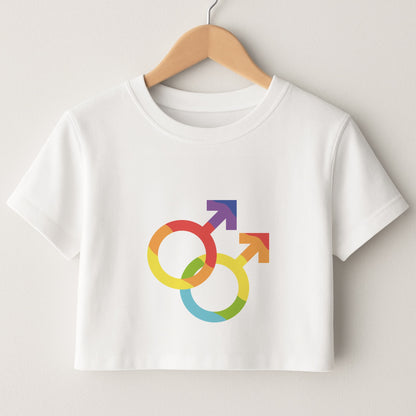 Gender Symbol Male - Pride Crop Top