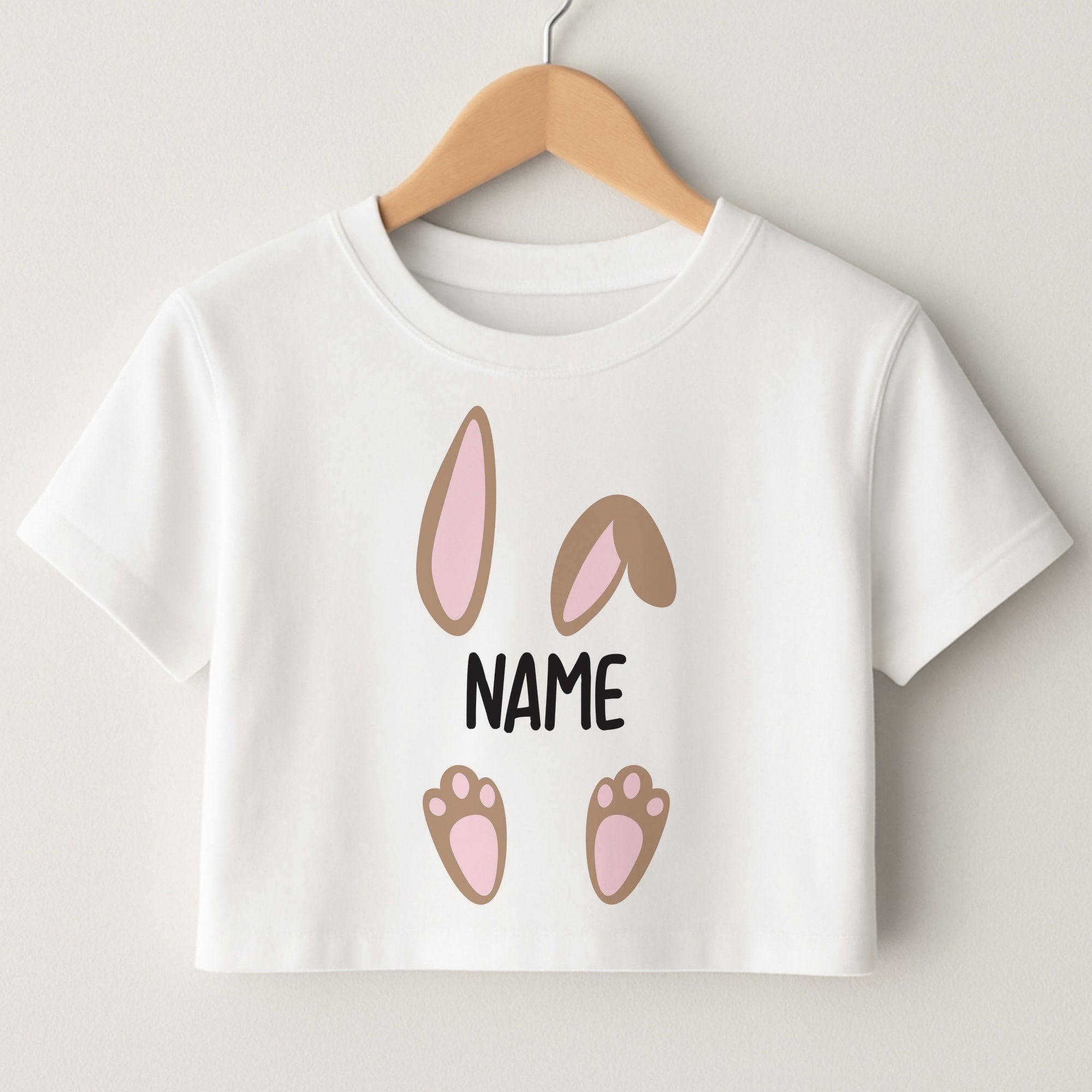 Brown Bunny Personalised Crop Top