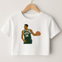 Giannis - Basketball Crop Top
