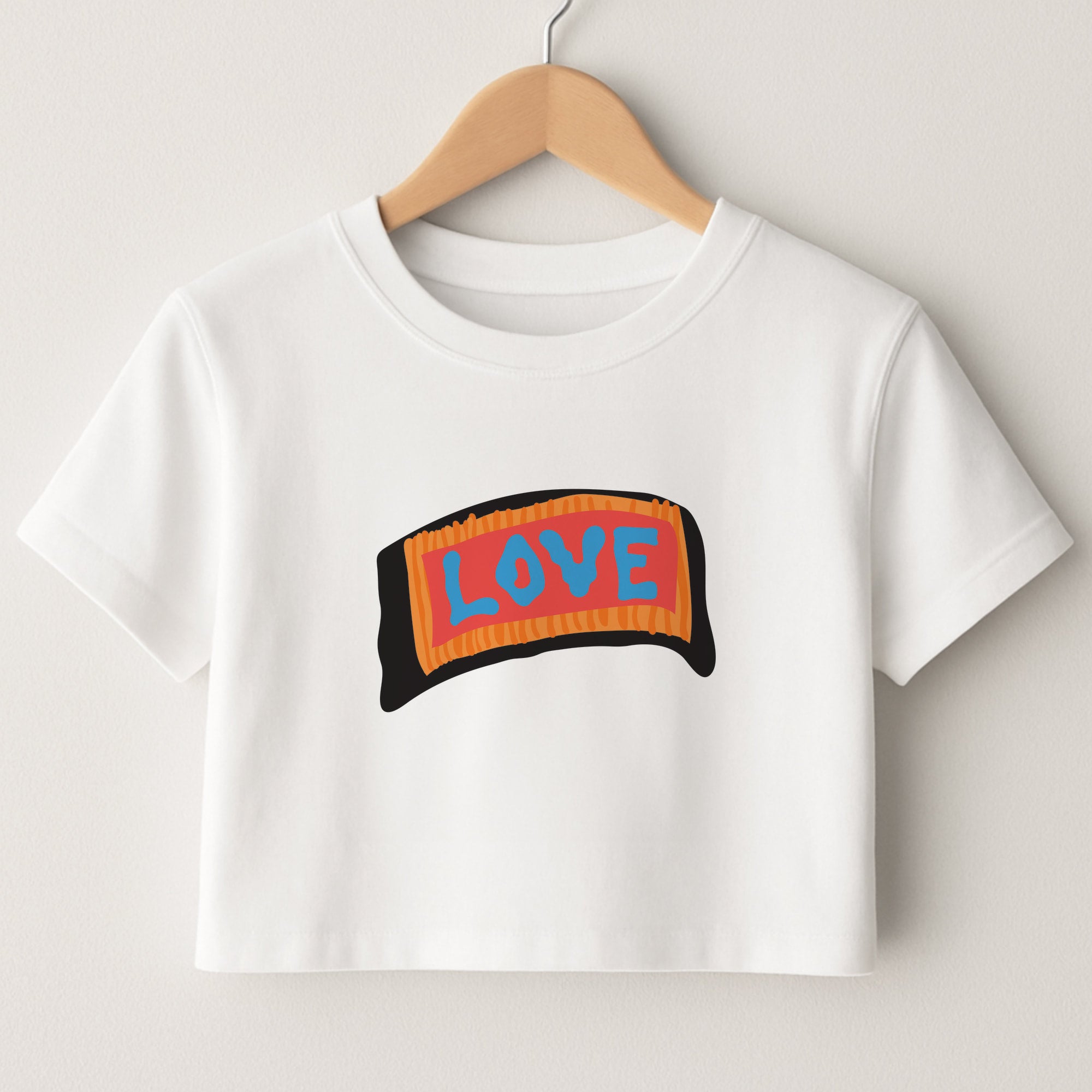 Orange Love - Lil Peep Crop Top