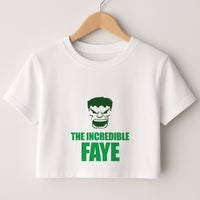 Hulk - Personalised Superhero Comic Crop Top