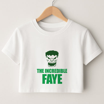 Hulk - Personalised Superhero Comic Crop Top