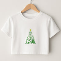 The Best Way To Spread Christmas Cheer - Elf Crop Top