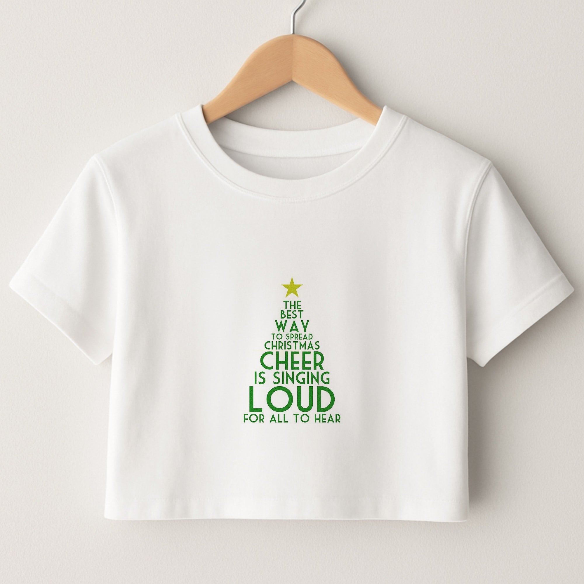 The Best Way To Spread Christmas Cheer - Elf Crop Top