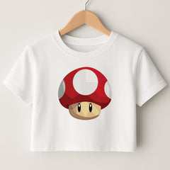 Toad - Mario Crop Top