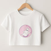Moomin In A Pink Bubble  Crop Top 1