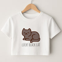 Lucky Black Cat - Cats Crop Top