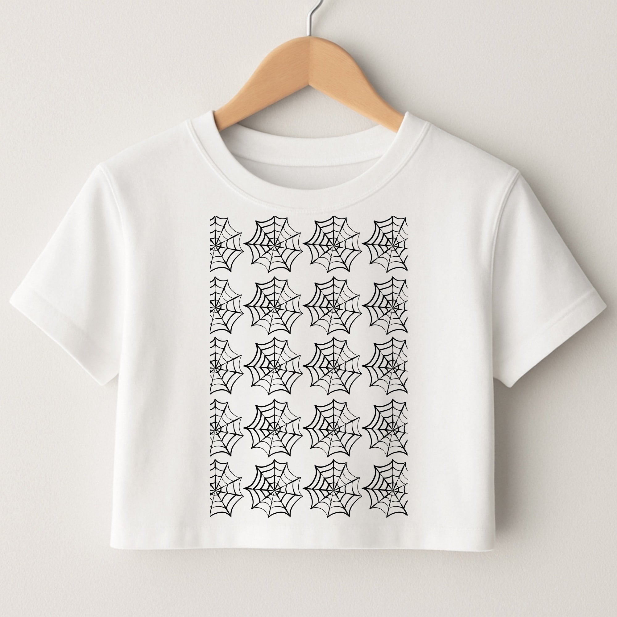 Cobwebs - Halloween Crop Top