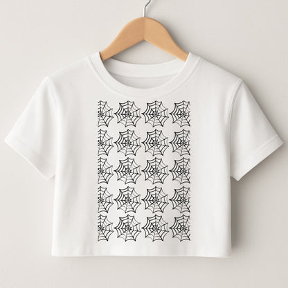 Cobwebs - Halloween Crop Top