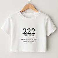 222 - Angel Numbers Crop Top