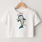 Emotional Support Shark Crop Top 1