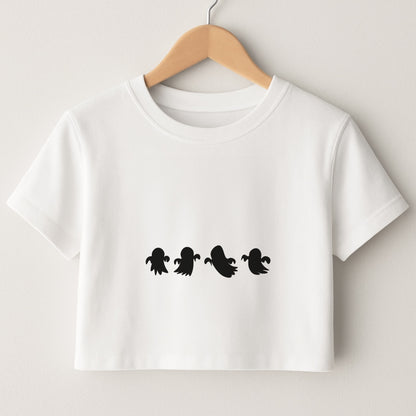Halloween Pattern 8 Crop Top