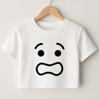 Brick Face Worried Crop Top