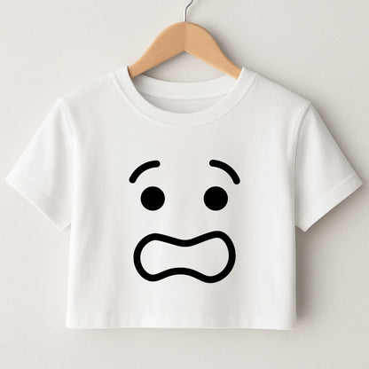 Brick Face Worried Crop Top