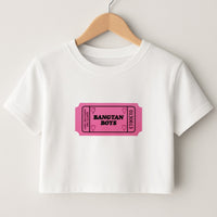 Bangtan Boys Ticket - K Pop Crop Top
