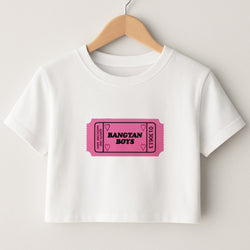 Bangtan Boys Ticket - K Pop Crop Top