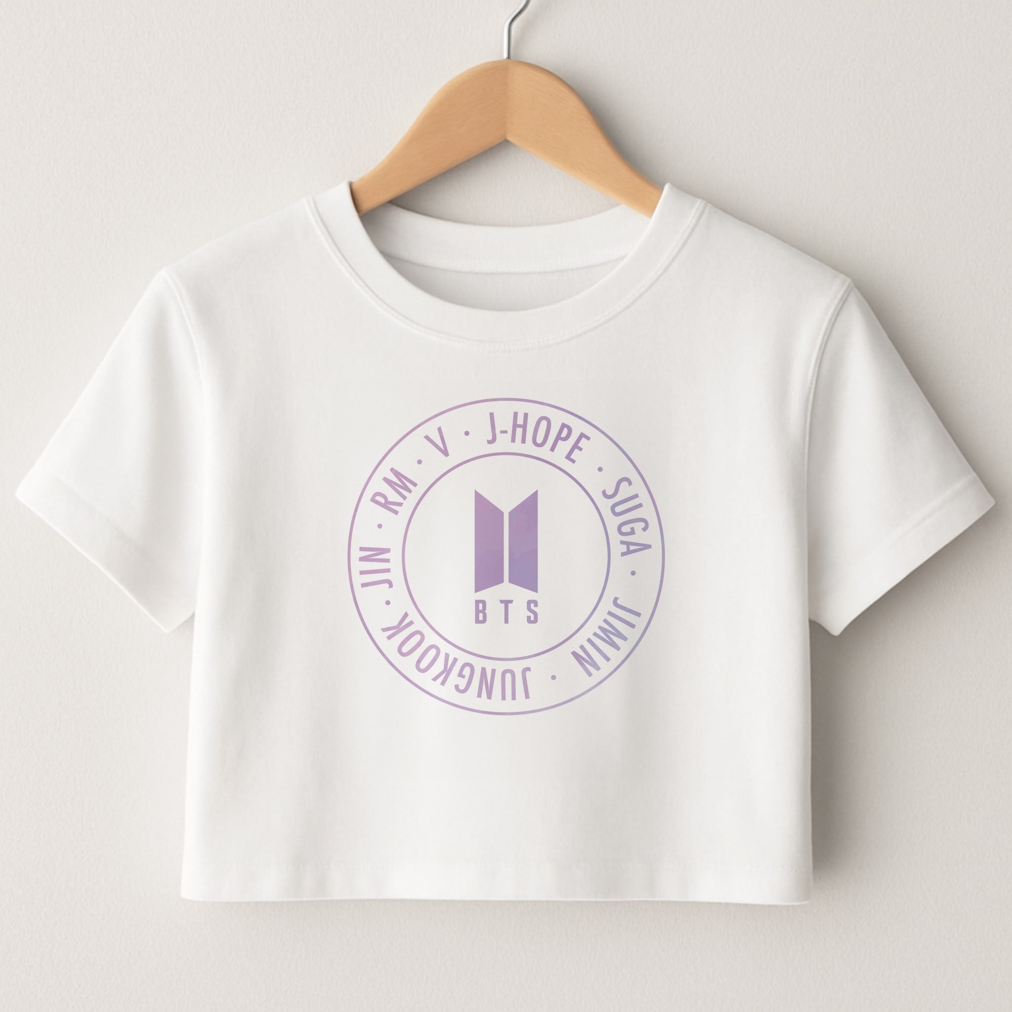 Galaxy Logo - BTS Crop Top