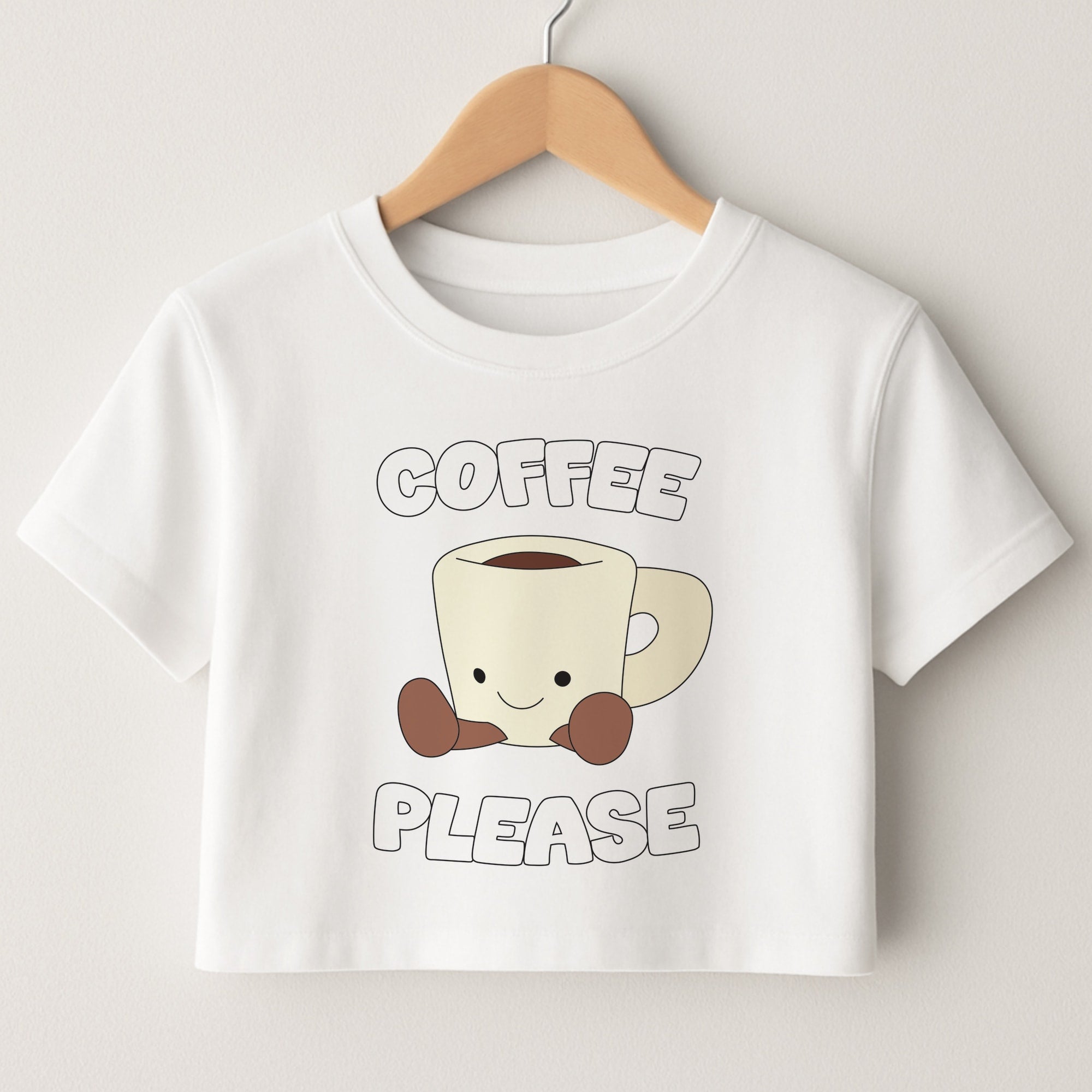 Coffee Please Mug Crop Top