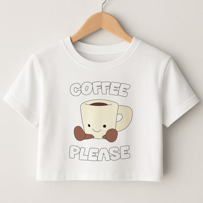 Coffee Please Mug Crop Top
