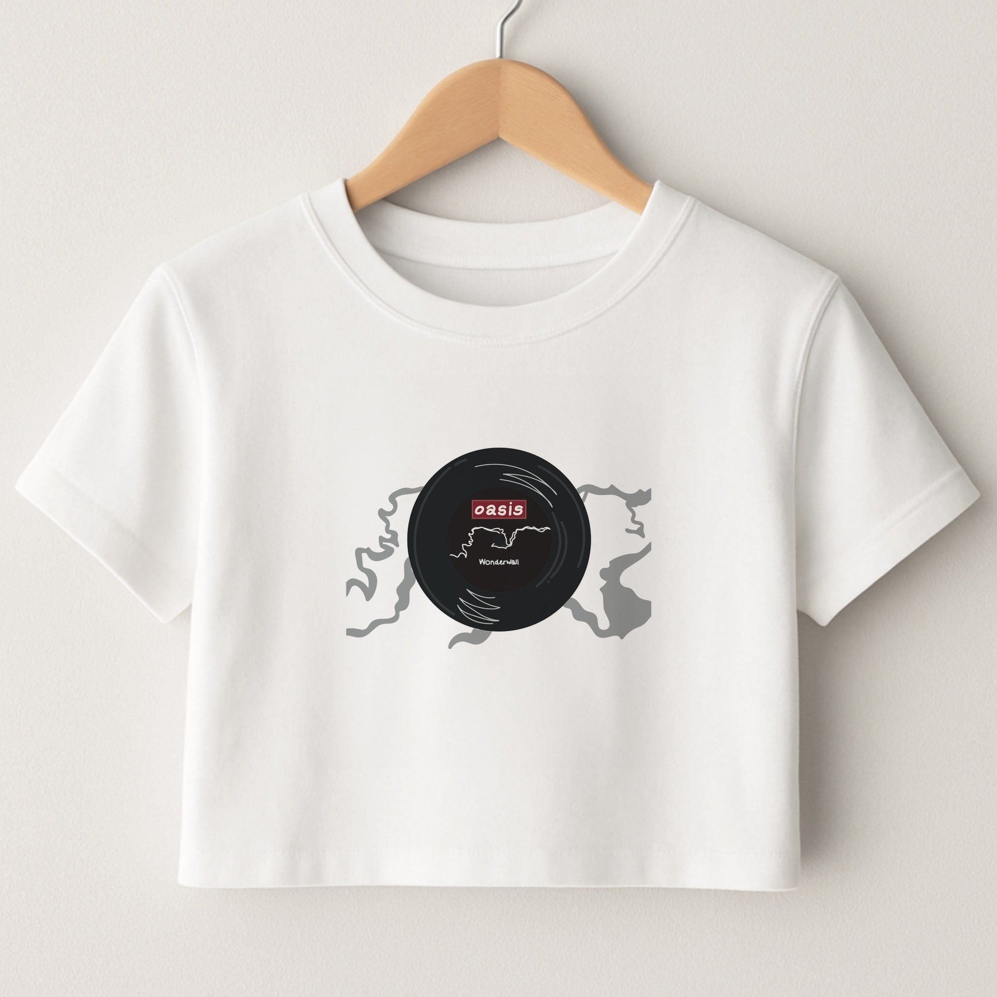 Wonderwall Record Crop Top
