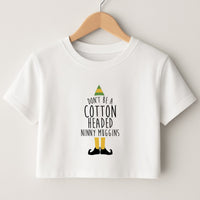 Cotton Headed Ninny Muggins - Buddy The Elf Crop Top