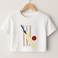 Wickets - Cricket Crop Top