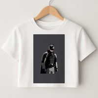 Black Bat Superhero Crop Top