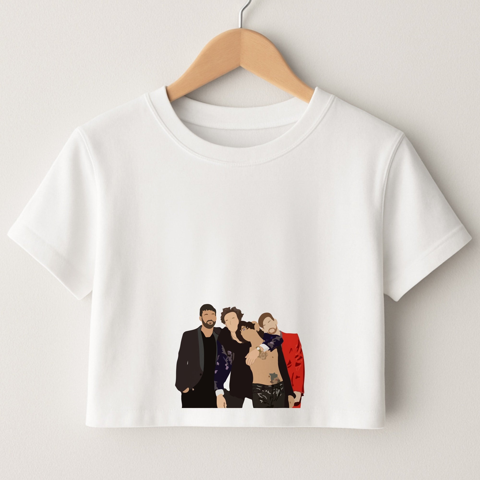 1975 Band  Crop Top