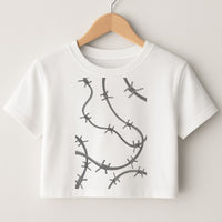 Barbed Wire - Post Crop Top