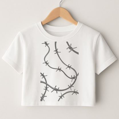 Barbed Wire - Post Crop Top