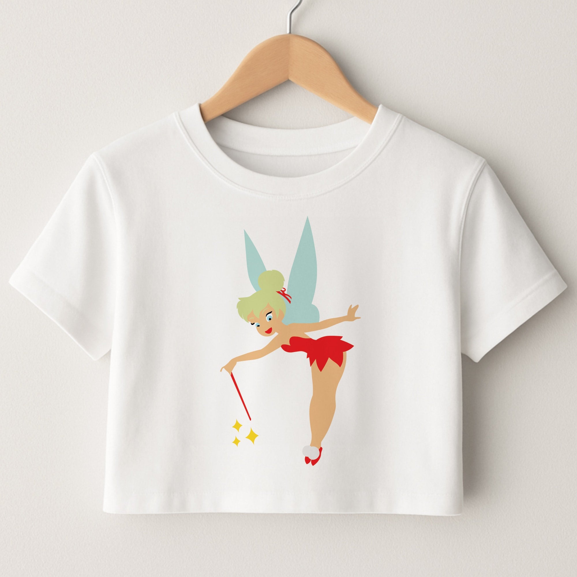 Christmas Tinkerbell Crop Top