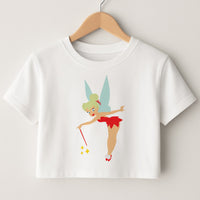 Christmas Tinkerbell Crop Top